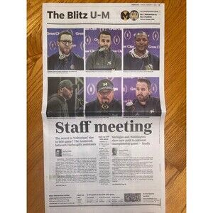 Michigan Wolverines The Blitz UM Free Press newspaper 1/7/24